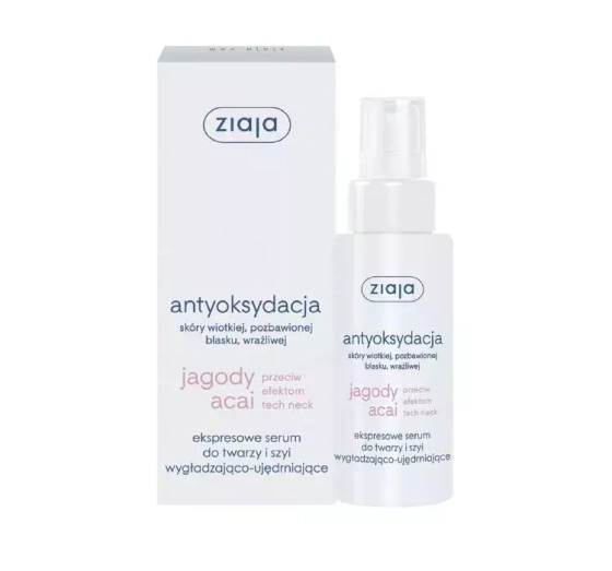 ZIAJA BERRIES ACAI EXPRESS SERUM FOR FACE AND NECK
