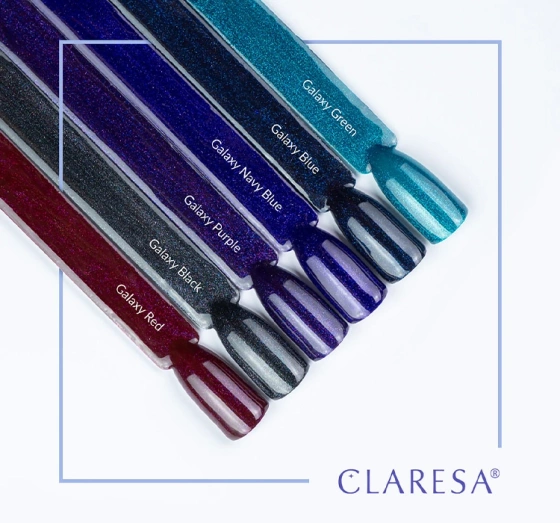 CLARESA SOAK OFF HYBRID NAIL POLISH GALAXY PURPLE 5ML