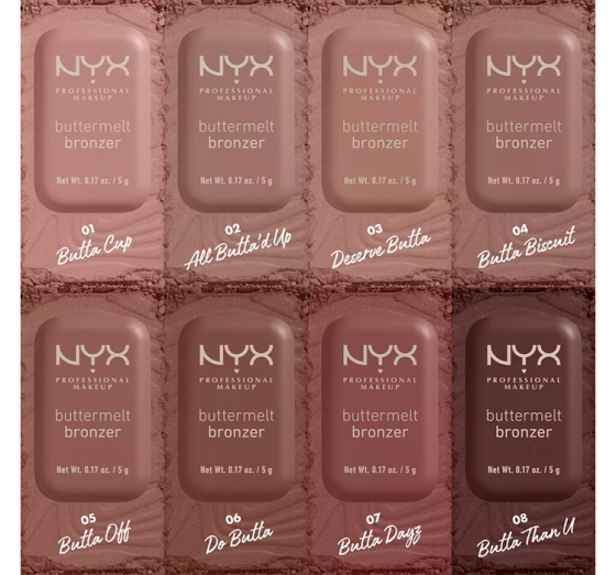 NYX PROFESSIONAL MAKEUP BUTTERMELT FACE BRONZER COMPACT 03 DESERVE BUTTA 5G