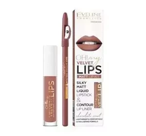 EVELINE OH! MY VELVET LIPS KIT 12 PRALINE ECLAIR