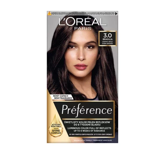 LOREAL RECITAL PREFERENCE PERMANENT HAIR DYE B 3.0