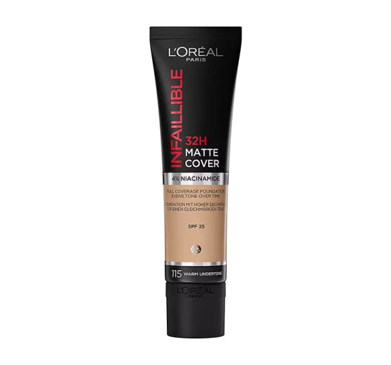 LOREAL INFAILLIBLE 32H MATTE COVER LONG LASTING FACE FOUNDATION 115 30ML