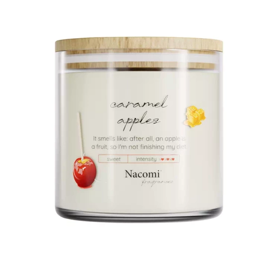 NACOMI FRAGRANCES SOY SCENTED CANDLE CARMEL APPLES 450G