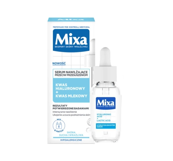 MIXA HYYDRATION BOOSTER SERUM  HYALURONIC ACID + LACTIC ACID 30ML