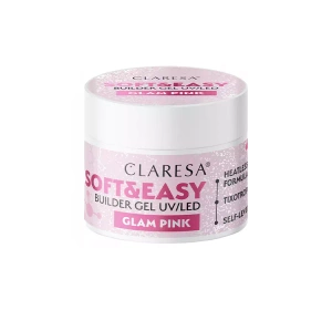 CLARESA SOFT & EASY BUILDER GEL UV/LED GLAM PINK 12G