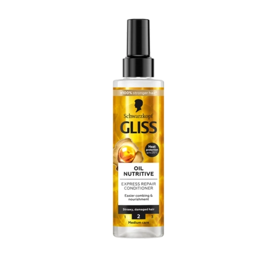 GLISS OIL NUTRITIVE EXPRESS CONDITIONER FOR STRAWY AND STRAINED HAIR 200ML 