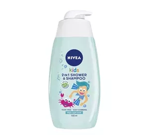 NIVEA KIDS 2 IN 1 SHOWER & SHAMPOO BODY & HAIR GEL MAGIC APPLE SCENT 500ML