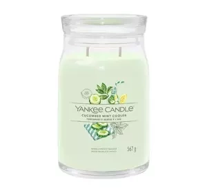 YANKEE CANDLE SIGNATURE SCENTED CANDLE CUCUMBER MINT COOLER 567G