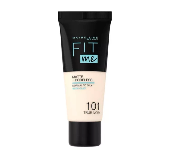 MAYBELLINE FIT ME MATTIFYING FOUNDATION 101 TRUE IVORY