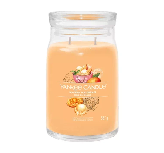 YANKEE CANDLE SIGNATURE SCENTED CANDLE MANGO ICE CREAM 567G