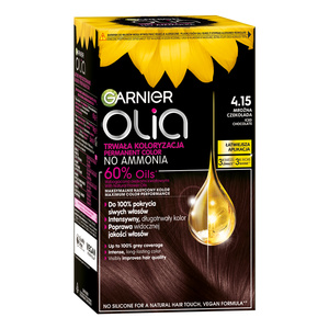 GARNIER OLIA PERMANENT HAIR COLOR NO AMMONIA 4.15 FROZEN CHOCOLATE