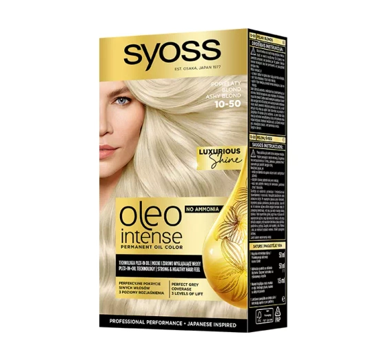 SYOSS OLEO INTENSE HAIR COLOUR WITHOUT AMMONIA 10-50 ASHY BLOND