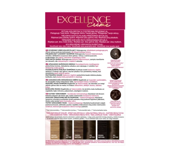 LOREAL EXCELLENCE CREME HAIR COLOUR 5.00 LIGHT BROWN