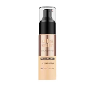 BELL PROFESSIONAL ULTRA SATIN LONG-LASTING MATTIFYING FOUNDATION 1.5 YELLOW BEIGE 30G