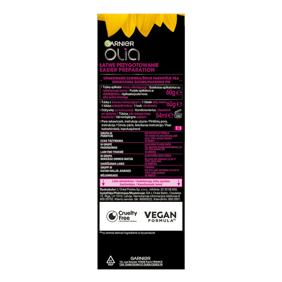 Click on photo to zoom it Garnier Olia permanent hair color no ammonia 5.35 Chocolate Brown