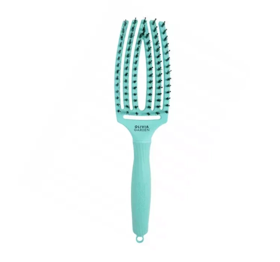OLIVIA GARDEN FINGERBRUSH COMBO HAIR BRUSH MINT