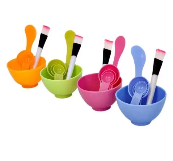 SET SPATULA BOWL BRUSH 3 MEASURING CUPS FOR FACE MASKS AND CLAYS