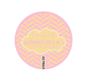 LOVELY AUTHENTIC FIT 2IN1 POWDER FOUNDATION 03C PRALINE 9.5G