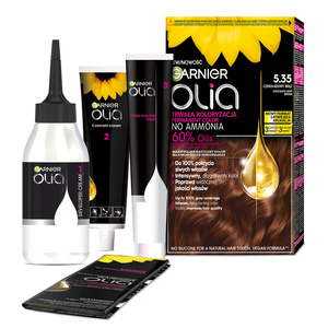 Garnier Olia permanent hair color no ammonia 5.35 Chocolate Brown