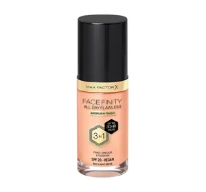 MAX FACTOR FACEFINITY ALL DAY FLAWLESS 3IN1 VEGAN FOUNDATION N32 LIGHT BEIGE 30ML