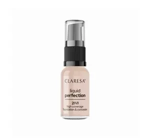 CLARESA LIQUID PERFECTION FACE FOUNDATION 2IN1 103 COOL MEDIUM 18G