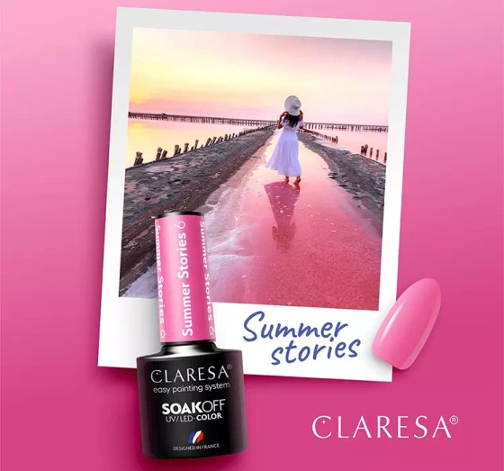 CLARESA SOAK OFF HYBRID NAIL POLISH SUMMER STORIES 6 5ML