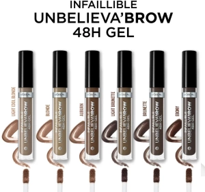 LOREAL UNBELIEVA BROW GEL DARK BRUNETTE 3.4ML