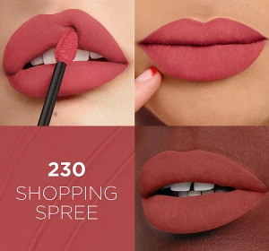 LOREAL INFAILLIBLE MATTE RESISTANCE MATTE LIQUID LIPSTICK 230 SHOPPING SPREE 5ML