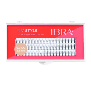 IBRA KIM STYLE INDIVIDUAL LASHES BLACK 12MM