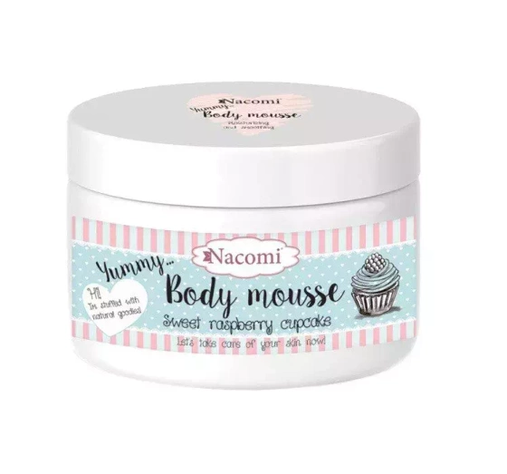 NACOMI BODY MOUSSE RASPBERRY CUPCAKE 180ML