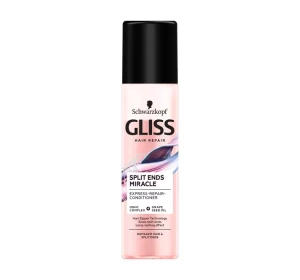 GLISS SPLIT ENDS MIRACLE EXPRESS REPAIR CONDITIONER FOR DAMAGED HAIR AND SPLIT ENDS 200ML