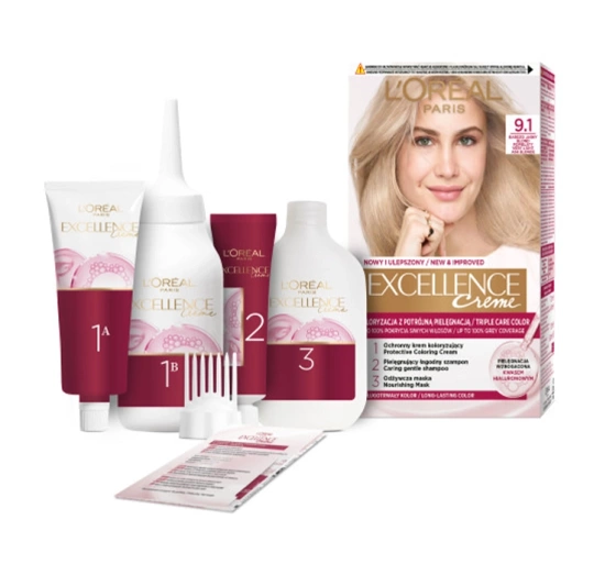 LOREAL EXCELLENCE CREME 9.1 LIGHT GRAY BLOND