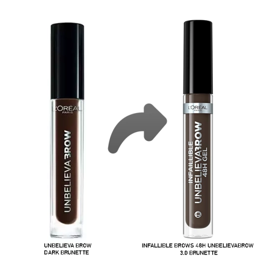LOREAL UNBELIEVA BROW GEL DARK BRUNETTE 3.4ML