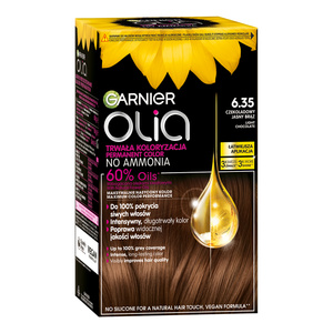 Garnier Olia permanent hair color no ammonia 6.35 Chocolate Light Brown