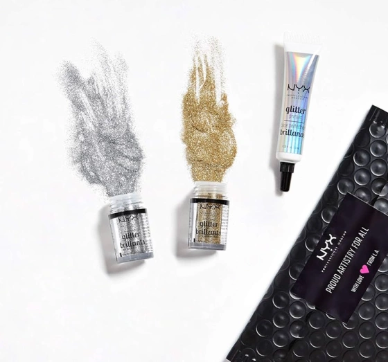 NYX PROFESSIONAL MAKEUP GLITTER BRILLANTS FACE AND BODY GLITTER 11 VIOLET 2.5G