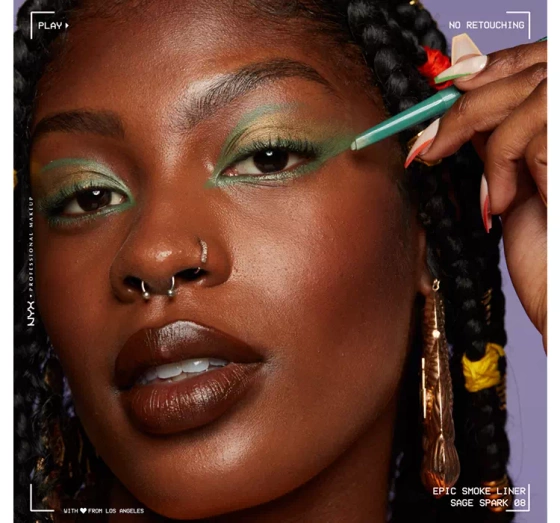 NYX PROFESSIONAL MAKEUP EPIC SMOKE LINER EYE PENCIL 08 SAGE SPARKS 0.17 G