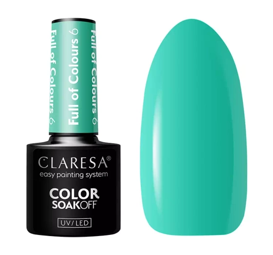CLARESA SOAK OFF HYBRID NAIL POLISH FULL OF COLOURS 6 5G