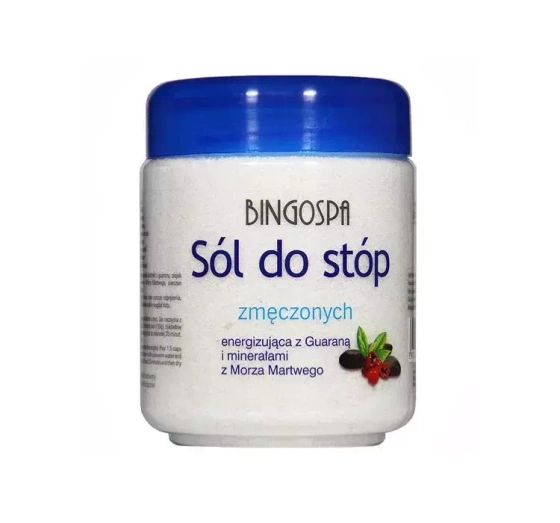 BINGOSPA SALT WITH GUARANA DEAD SEA MINERALS FOR TIRED FEET 550G