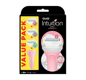 WILKINSON SWORD INTUITION VARIETY EDITION SHAVING MACHINE FOR WOMEN + 2 REFILLS