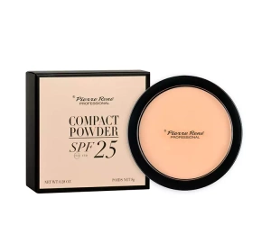 PIERRE RENE COMPACT POWDER SPF 25 PRESSED FACE POWDER 01 CREAM 8G