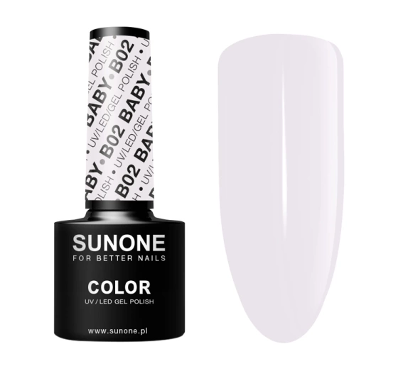 SUNONE COLOUR UV/LED GEL POLISH B02 BABY 5ML
