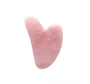 FLUFF GUA SHA STONE STONE FOR FACE MASSAGE PINK QUARTZ