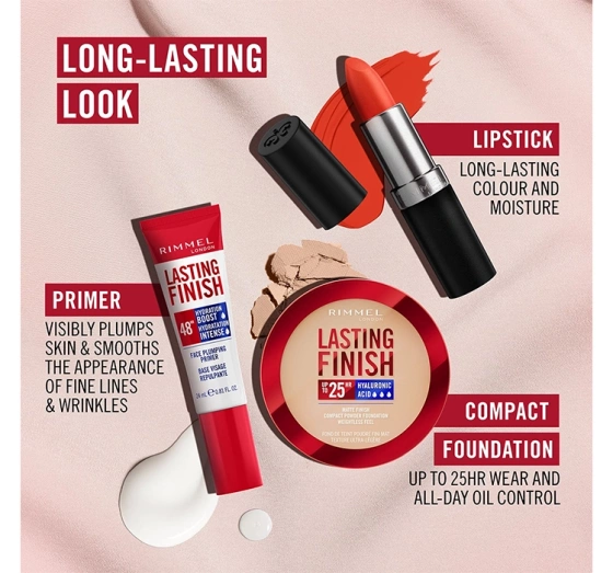 Click on photo to zoom it Rimmel Lasting Finish Satin Lipstick 310 Regent Street Red 4g