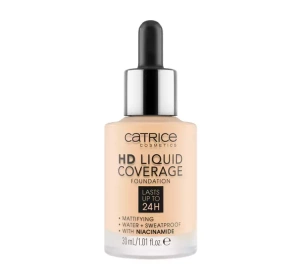 CATRICE HD LIQUID COVERAGE LIQUID FOUNDATION 002 PORCELAIN BEIGE 30ML