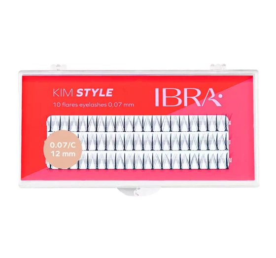 IBRA KIM STYLE INDIVIDUAL LASHES BLACK 12MM