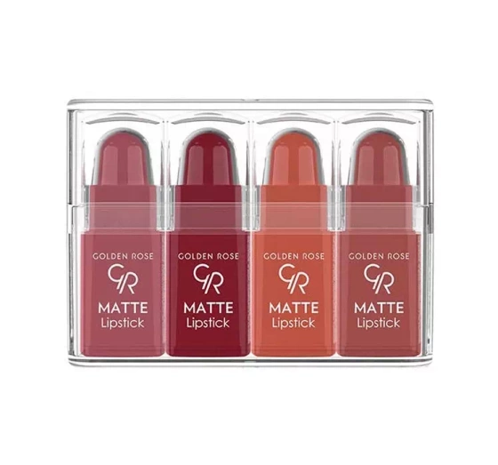 GOLDEN ROSE SET OF 4 MATTE MINI LIPSTICKS 03 4G