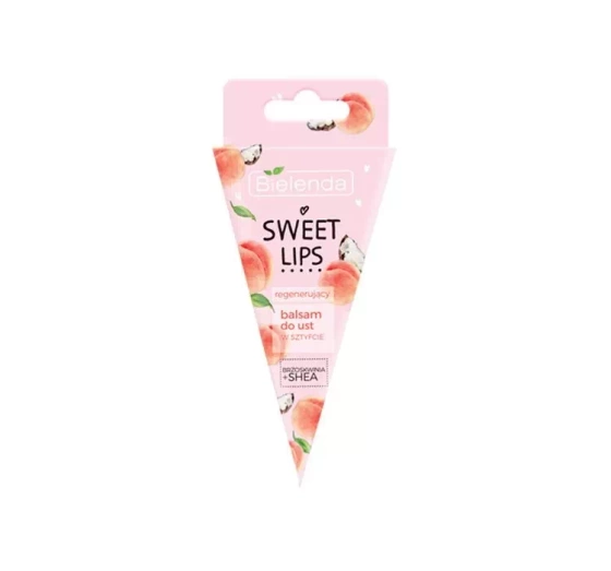 BIELENDA SWEET LIPS REGENERATING LIP BALM PEACH AND SHEA BUTTER 3.8G