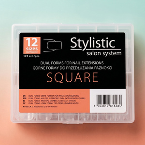 Claresa Stylistic Dual Forms Square Nail Forms 120 pcs