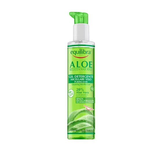 EQUILIBRA ALOE BELLEZA NATURALE CLEANSING MICELLAR FACE GEL WITH ALOE 200ML