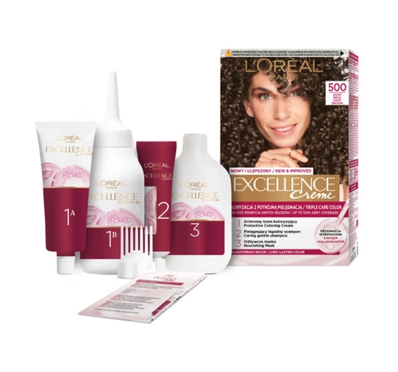 LOREAL EXCELLENCE CREME HAIR COLOUR 5.00 LIGHT BROWN